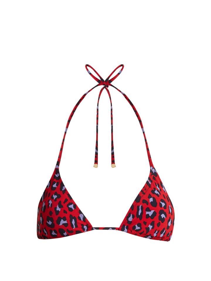 Stella Mccartney Leopard-print Bikini Top