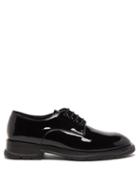 Alexander Mcqueen - Tread Exaggerated-sole Patent-leather Derby Shoes - Mens - Black