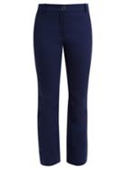 Matchesfashion.com Valentino - Mid Rise Wool Blend Flared Trousers - Womens - Navy