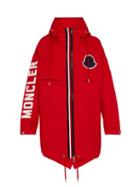 Matchesfashion.com Moncler - Granduc Logo Hooded Parka - Mens - Red