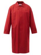 Martine Rose - R-embroidered Cotton-twill Car Coat - Mens - Red