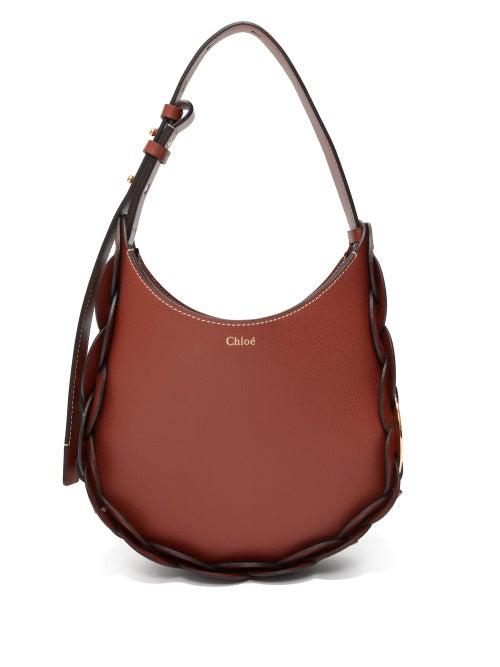 Matchesfashion.com Chlo - Darryl Small Leather Shoulder Bag - Womens - Dark Brown