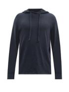 Matchesfashion.com Rag & Bone - Flame Carded Cotton-jersey Hooded Sweatshirt - Mens - Navy