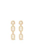 Viltier - Magnetic Duo Diamond & 18kt Gold Earrings - Womens - Yellow Gold