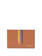 Paul Smith - Artist-stripe Leather Cardholder - Mens - Brown