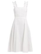 Matchesfashion.com Ephemera - Bloom Ruffled Linen Dress - Womens - Ivory