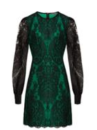 Alexander Mcqueen Round-neck Lace Mini Dress