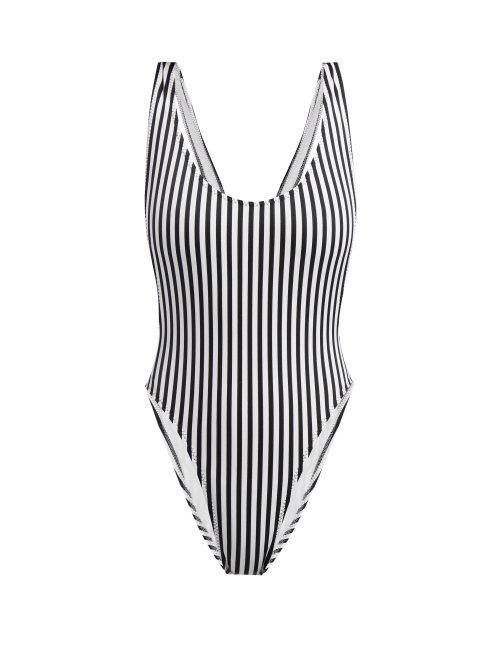 Matchesfashion.com Norma Kamali - Marissa Swimsuit - Womens - White Black