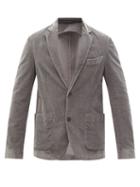 Mens Rtw Officine Gnrale - Unstructured Cotton-blend Corduroy Blazer - Mens - Grey