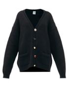 Matchesfashion.com Vetements - Oversized Multi-button Cardigan - Womens - Black