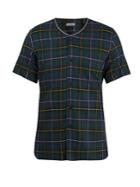 Lanvin Contrast-collar Check-print Shirt