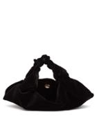 Matchesfashion.com The Row - Ascot Small Velvet Bag - Womens - Black