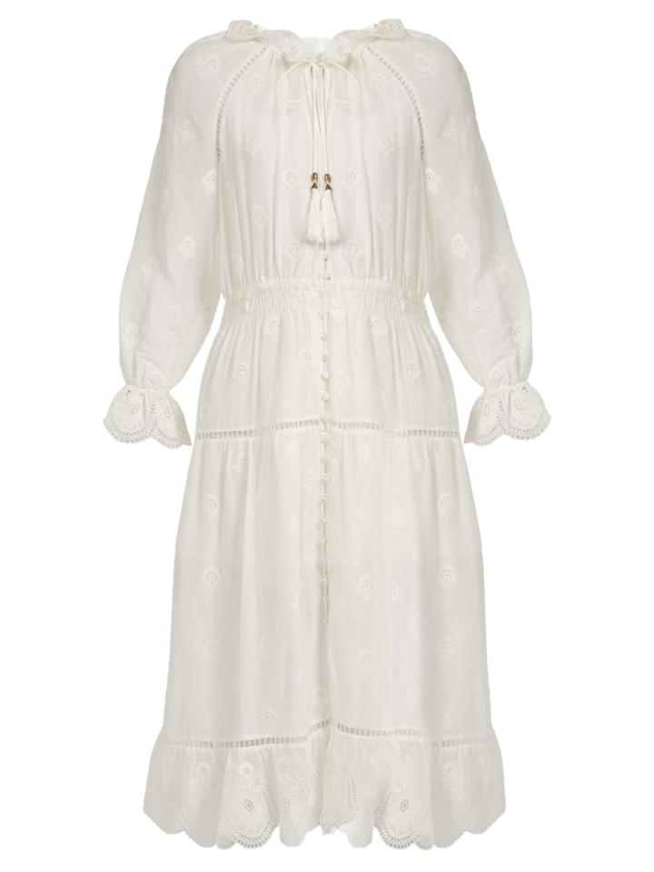 Zimmermann Tulsi Broderie-anglaise Button-down Dress