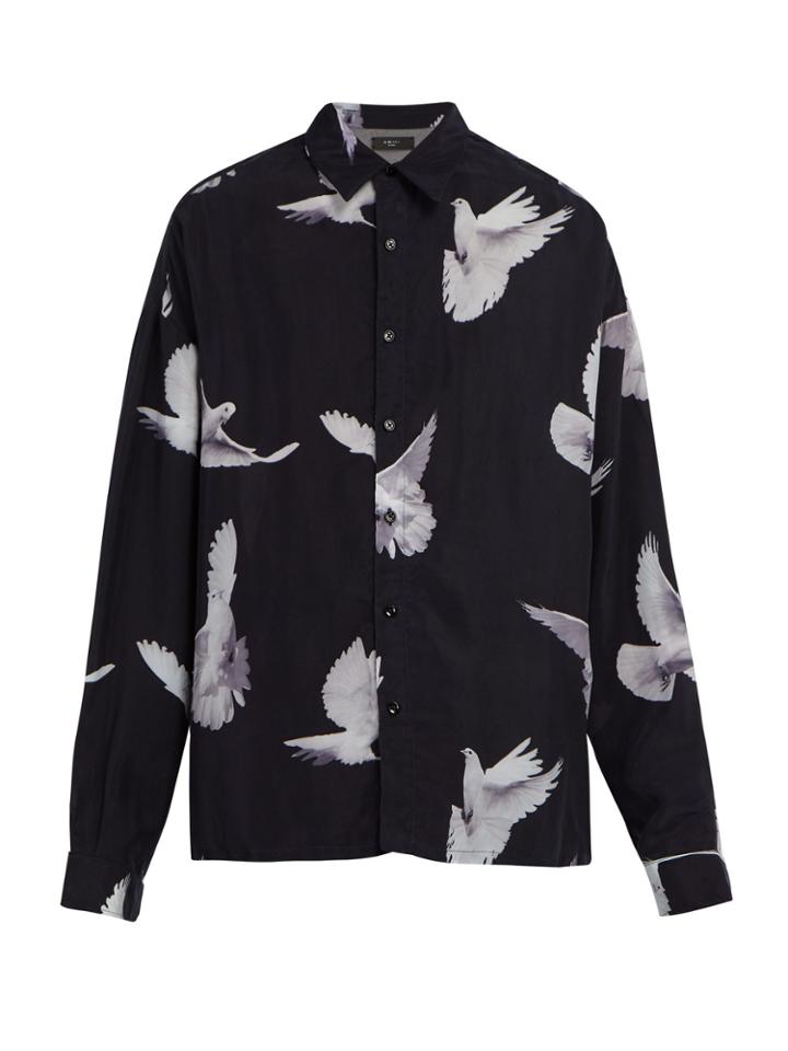 Amiri Dove-print Shirt