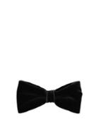 Matchesfashion.com Etro - Cotton Blend Velvet Bow Tie - Mens - Black