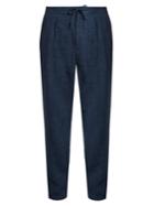 Ermenegildo Zegna Pleated-front Linen Straight-leg Trousers