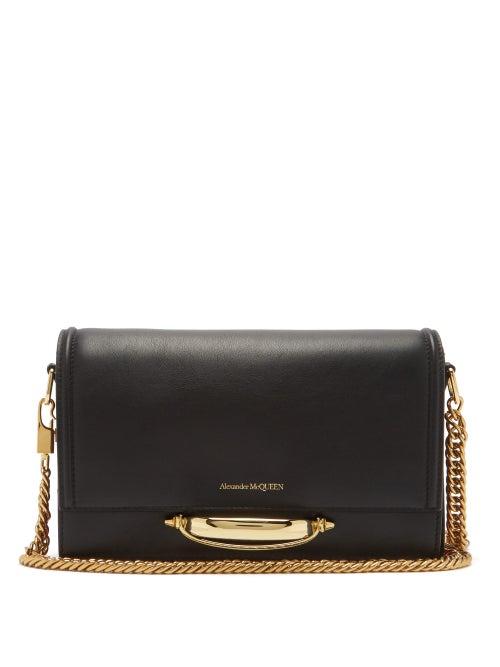 Matchesfashion.com Alexander Mcqueen - The Story Leather Shoulder Bag - Womens - Black Multi