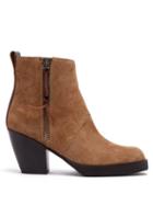 Matchesfashion.com Acne Studios - Western Style Suede Ankle Boots - Womens - Light Tan