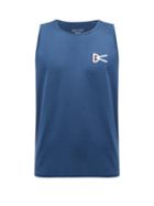 District Vision - Air Wear Logo-print Perforated-jersey Tank Top - Mens - Blue
