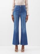 Victoria Beckham - Brigitte Centre-seam Jeans - Womens - Indigo