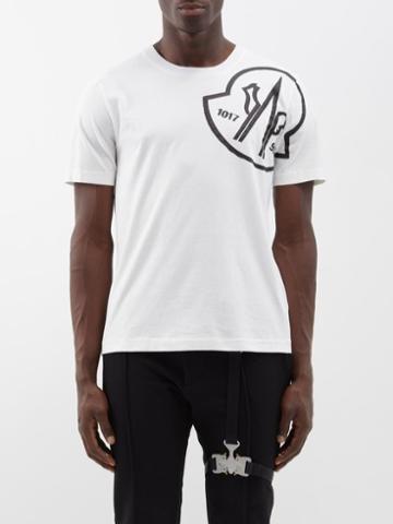 6 Moncler 1017 Alyx 9sm - Logo-print Cotton-jersey T-shirt - Mens - White