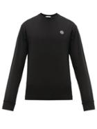 Matchesfashion.com Stone Island - Long Sleeved Cotton Jersey T Shirt - Mens - Black