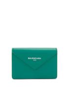 Balenciaga Papier Envelope Leather Cardholder