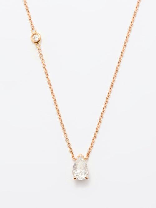 Shay - Diamond & 18kt Rose-gold Necklace - Womens - Diamond