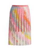 Matchesfashion.com Germanier - Bead Embellished Tulle And Jersey Mini Skirt - Womens - Multi