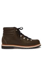 Matchesfashion.com Montelliana - Alberto Lace Up Leather Boots - Mens - Dark Green