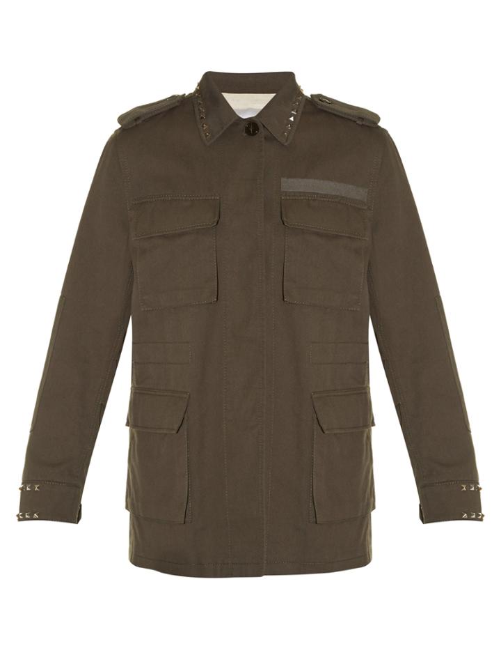 Valentino Rockstud Untitled #3 Byron Cotton Jacket