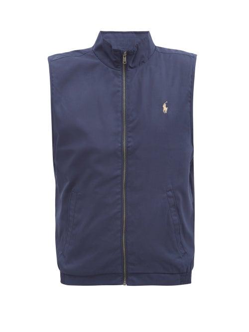 Matchesfashion.com Polo Ralph Lauren - Logo-embroidered Gilet - Mens - Navy