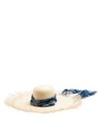 Matchesfashion.com Fil Hats - Bali Buntal Wide Brimmed Straw Hat - Womens - Blue