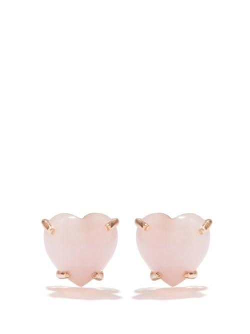Irene Neuwirth - Love Opal & 18kt Rose-gold Earrings - Womens - Pink
