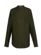 Matchesfashion.com Denis Colomb - Raj Silk Tunic Shirt - Mens - Green