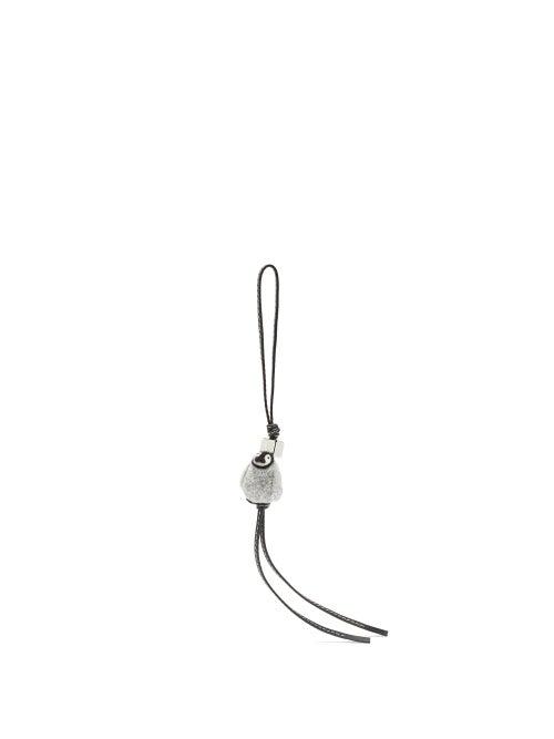 Matchesfashion.com Loewe - Penguin Leather-trimmed Wool Key Charm - Mens - Grey