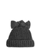 Federica Moretti Bow-embellished Beanie Hat