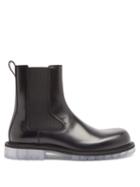 Matchesfashion.com Bottega Veneta - Bv Tire Transparent-sole Leather Chelsea Boots - Mens - Black