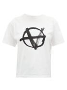 Matchesfashion.com Vetements - Anarchy Print T Shirt - Womens - White