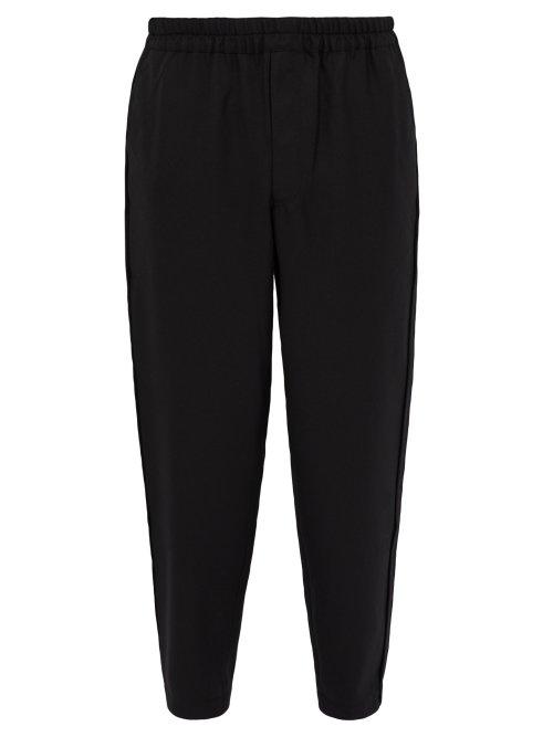 Matchesfashion.com Comme Des Garons Shirt - Tapered Twill Trousers - Mens - Black