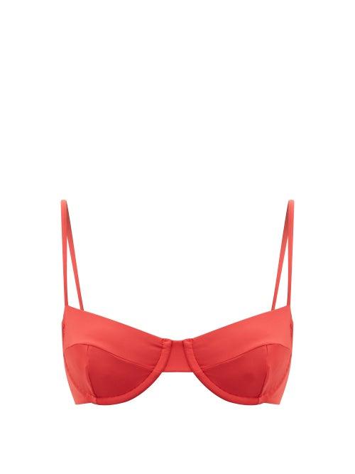 Haight - Vintage Underwired Bikini Top - Womens - Mid Red