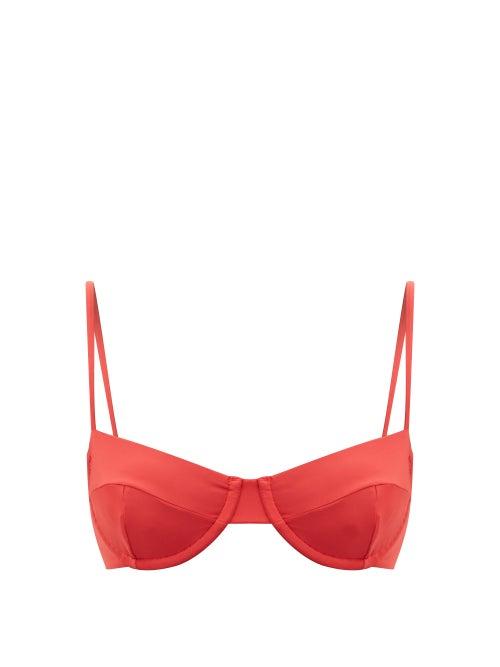 Haight - Vintage Underwired Bikini Top - Womens - Mid Red