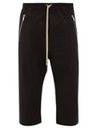 Matchesfashion.com Rick Owens - Cropped Cotton-blend Trousers - Mens - Black