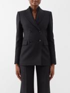 Valentino - Crepe Couture Wool-blend Jacket - Womens - Black
