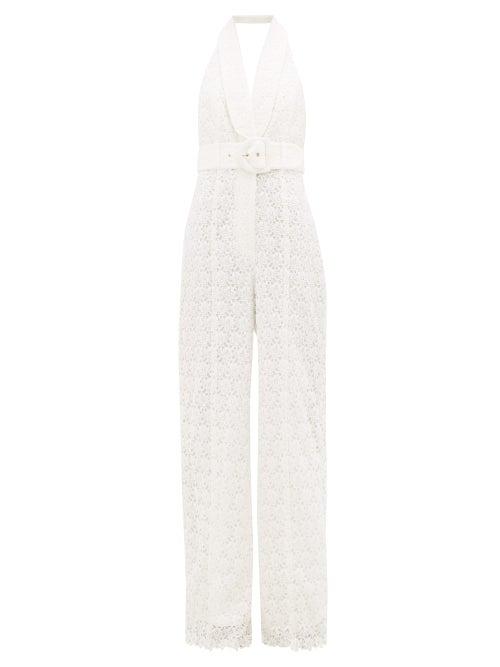 Matchesfashion.com Zimmermann - Super Eight Guipure-lace Jumpsuit - Womens - Ivory
