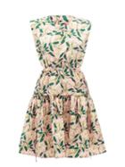 Agua By Agua Bendita - Sucre Floral-print Cotton-poplin Mini Dress - Womens - Pink Print