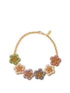 Ladies Jewellery Begum Khan - Carnation Crystal And 24kt Gold-plated Choker - Womens - Multi