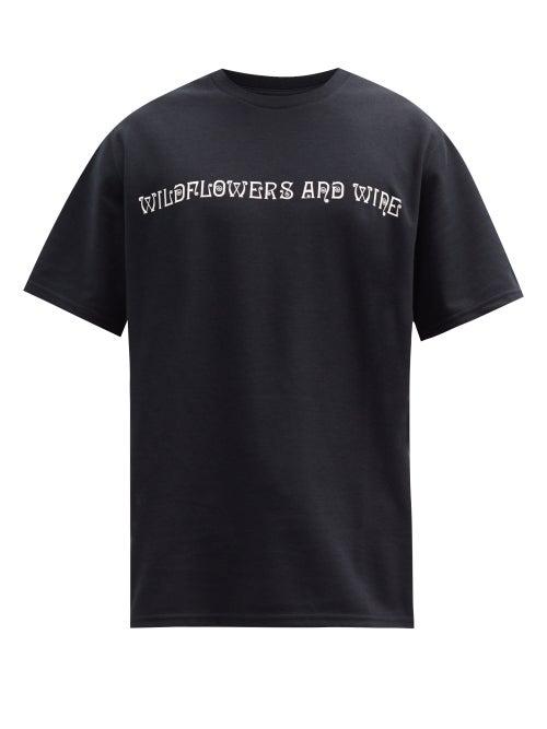 Matchesfashion.com South2 West8 - Wildflowers And Wine Jersey T-shirt - Mens - Black