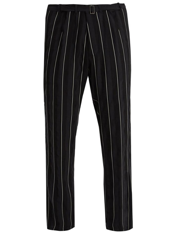 Haider Ackermann Stripe-jacquard Trousers