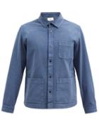 Matchesfashion.com Folk - Assembly Washed Cotton-twill Jacket - Mens - Blue